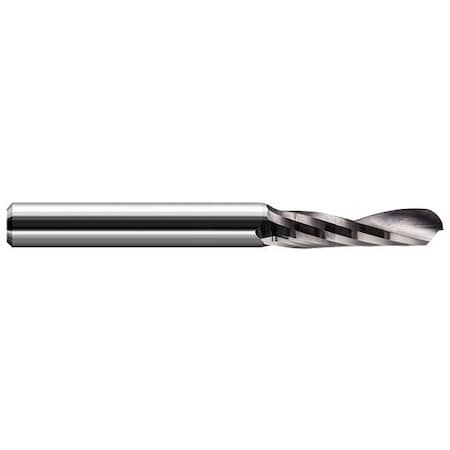 Harvey Tool 1/2 Cutter dia x 1.5000 in. 1-1/2 Length of Cut Carbide Ball End Mill for Plastic, 1 Flute 869632